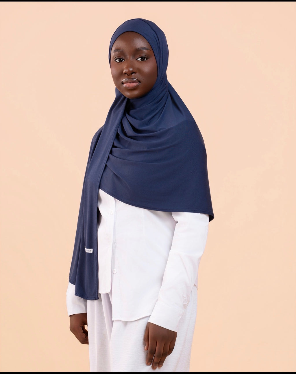 Duo Hijab Sans Effort Bleu Nuit Adulte & Enfant