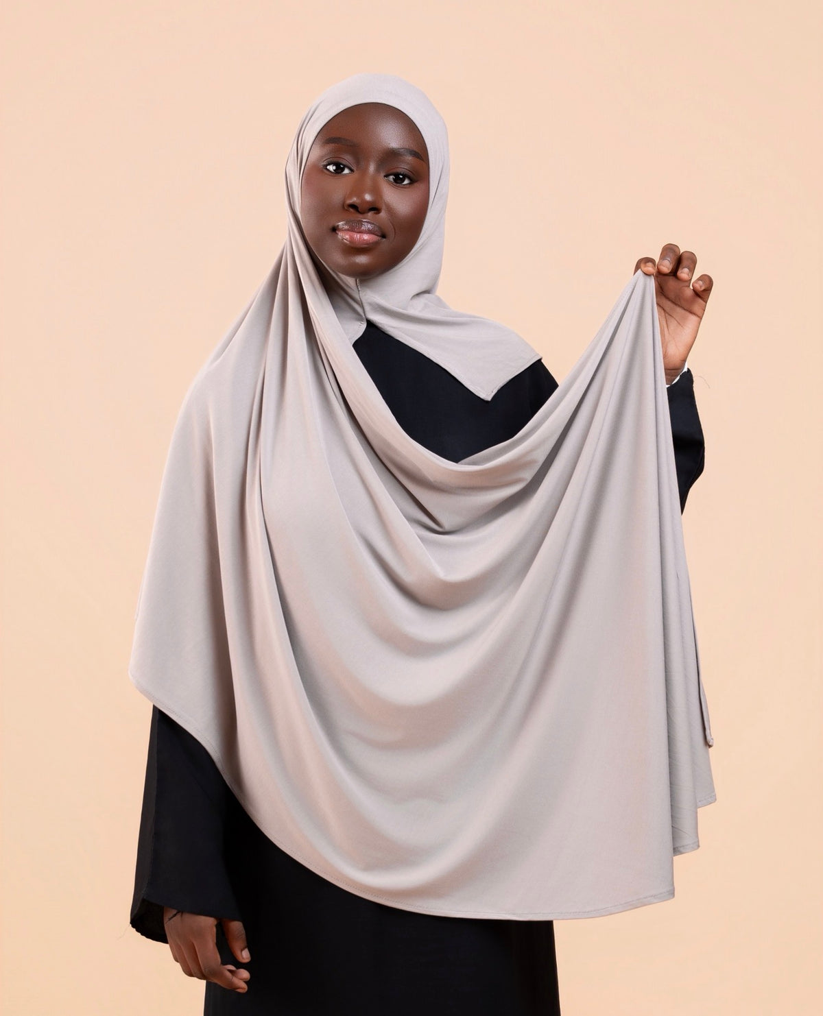 Hijab enfant Gris taupe