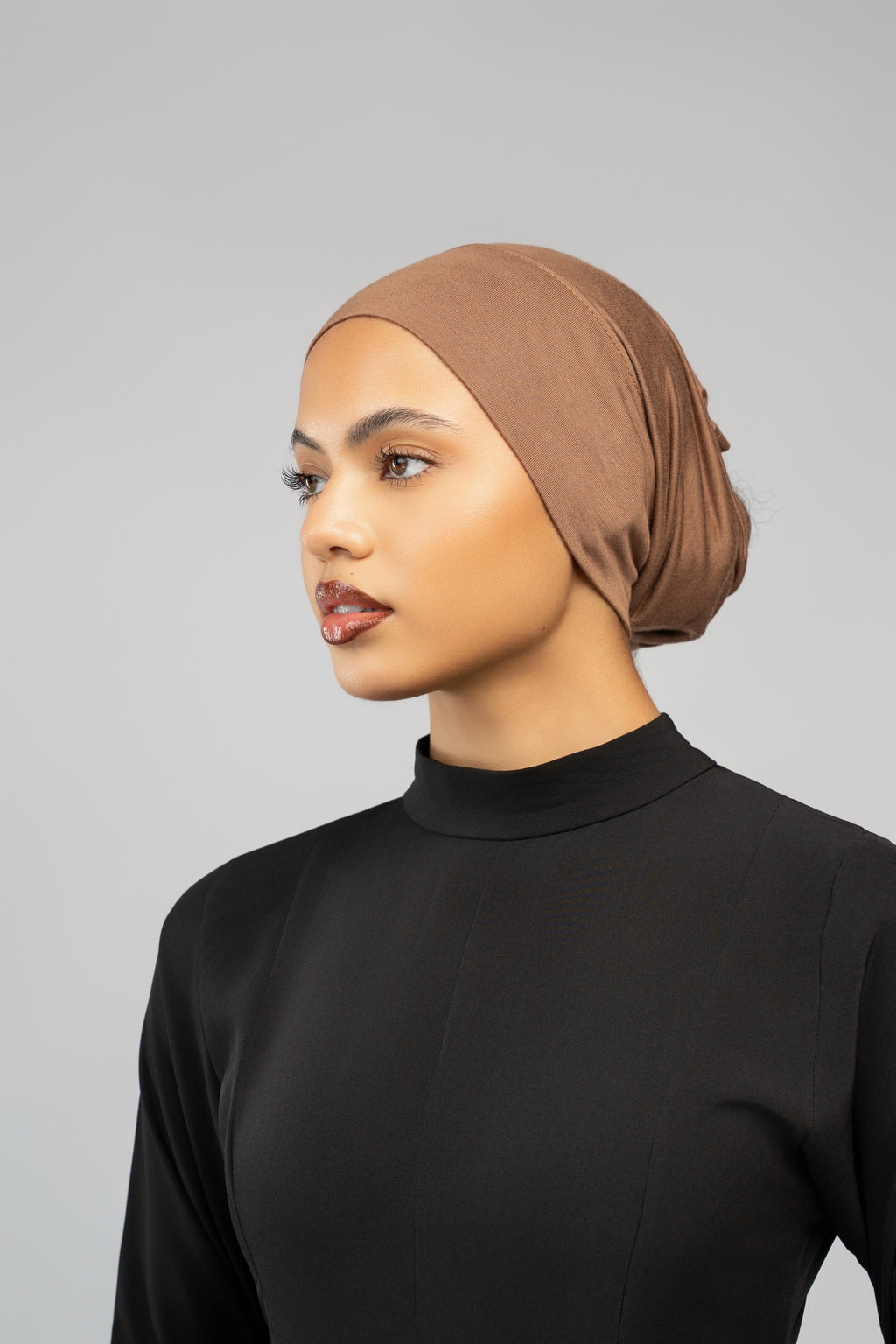 Hijab Modal + Bonnet Chocolat