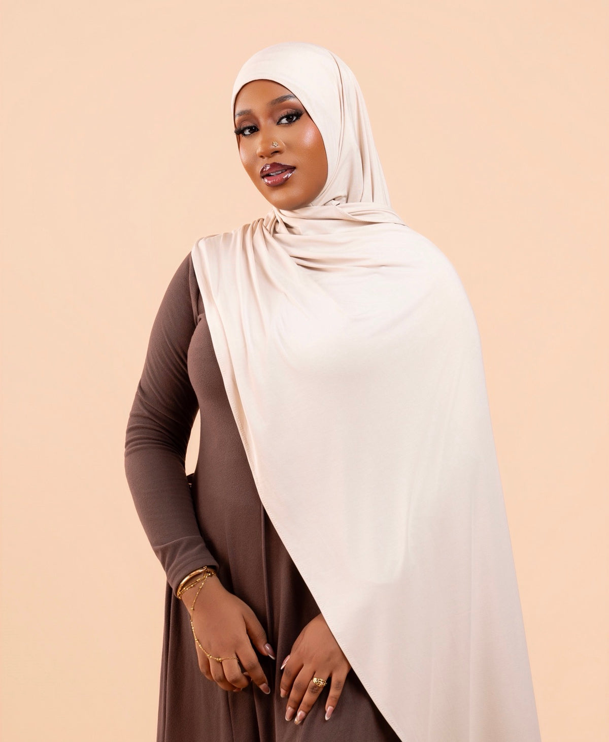 Hijab sans effort Beige