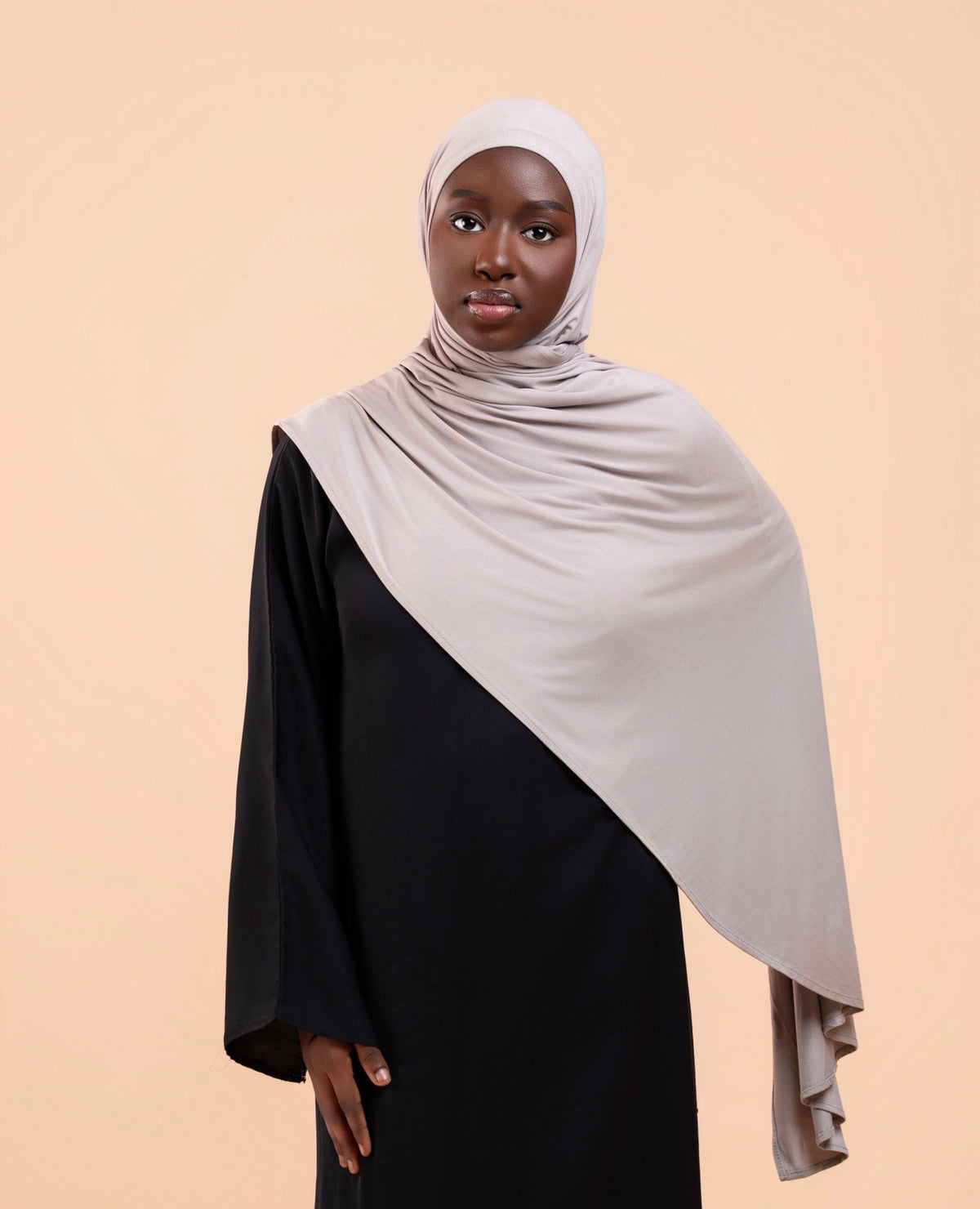 Hijab enfant Gris taupe