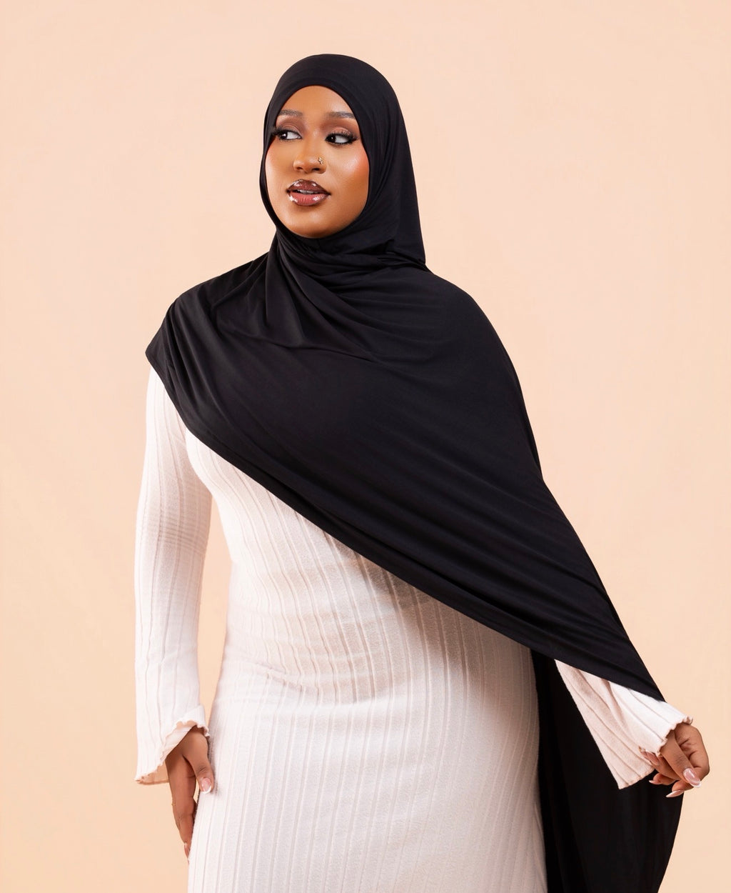Hijab sans effort Noir