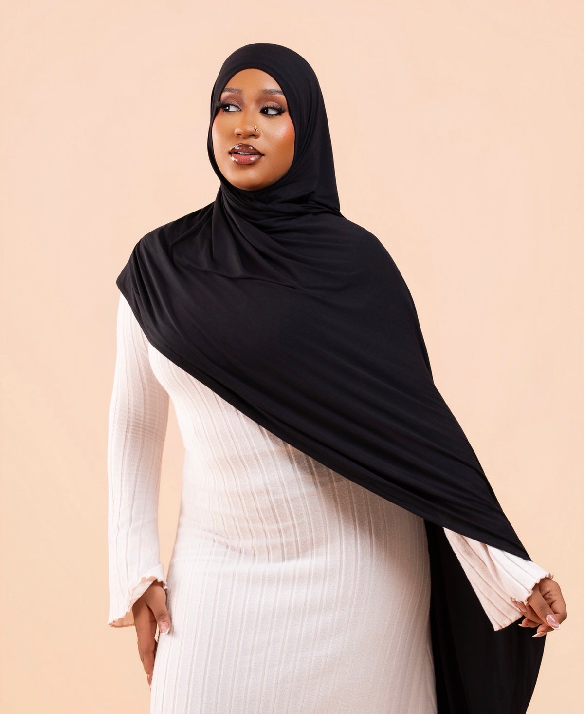 Hijab sans effort Noir