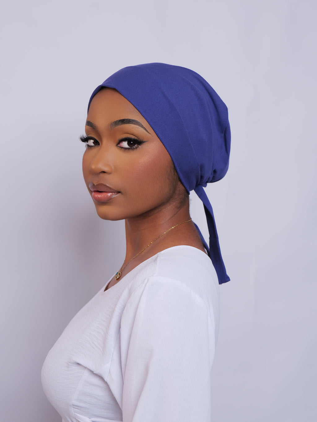 Bonnet coton Bleu