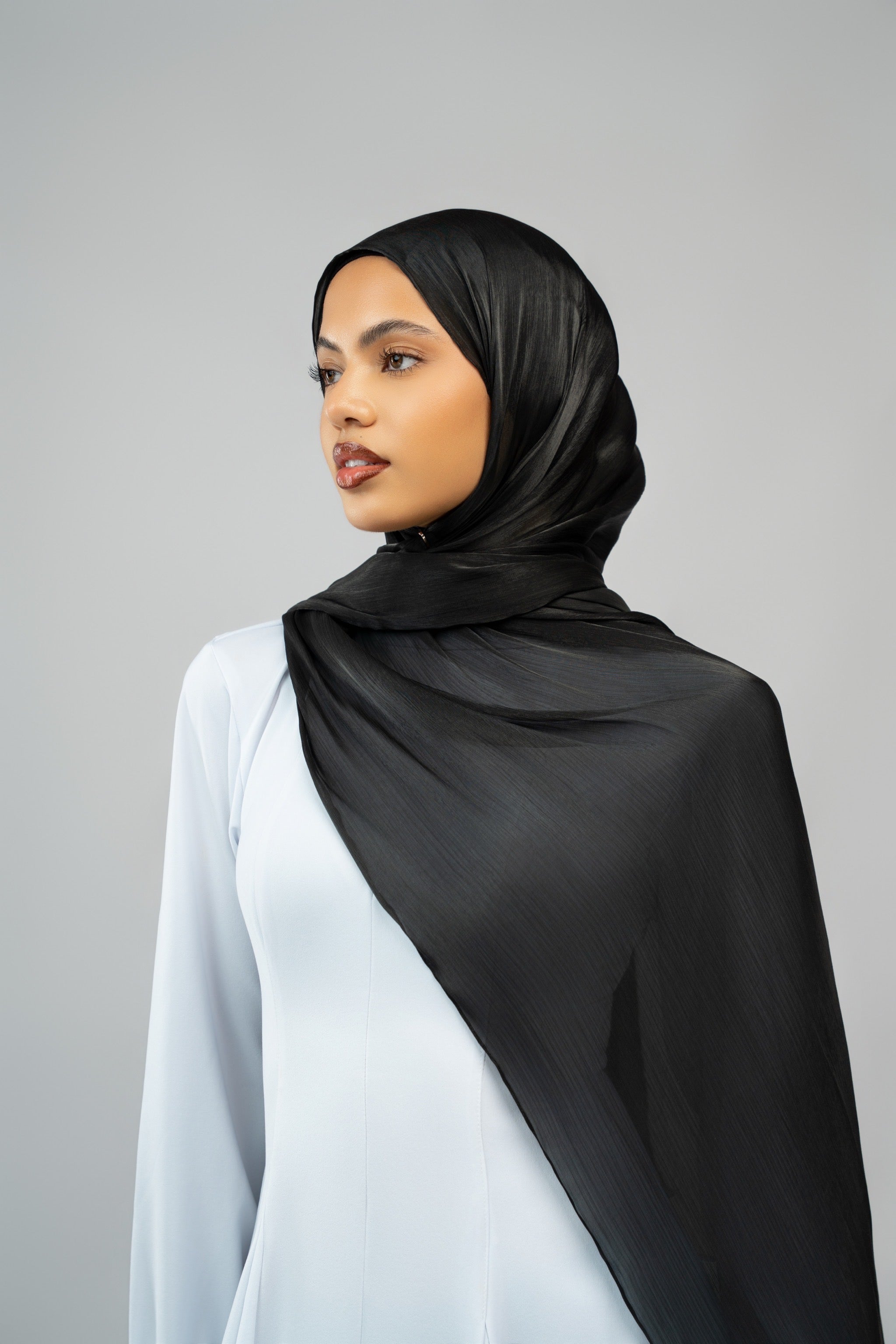 Hijab organza Noir