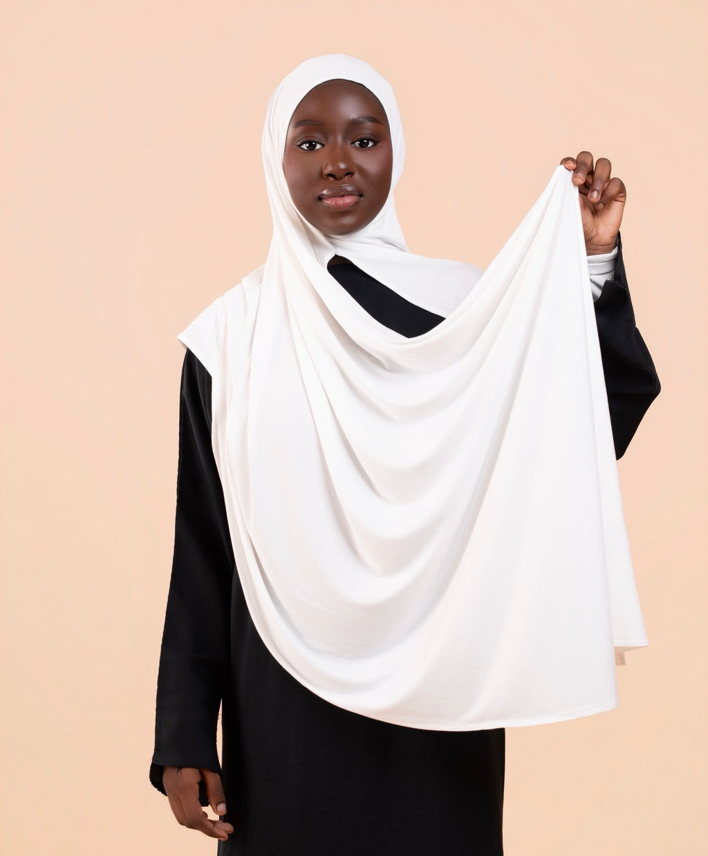 Duo Hijab Sans Effort Crème Adulte & Enfant
