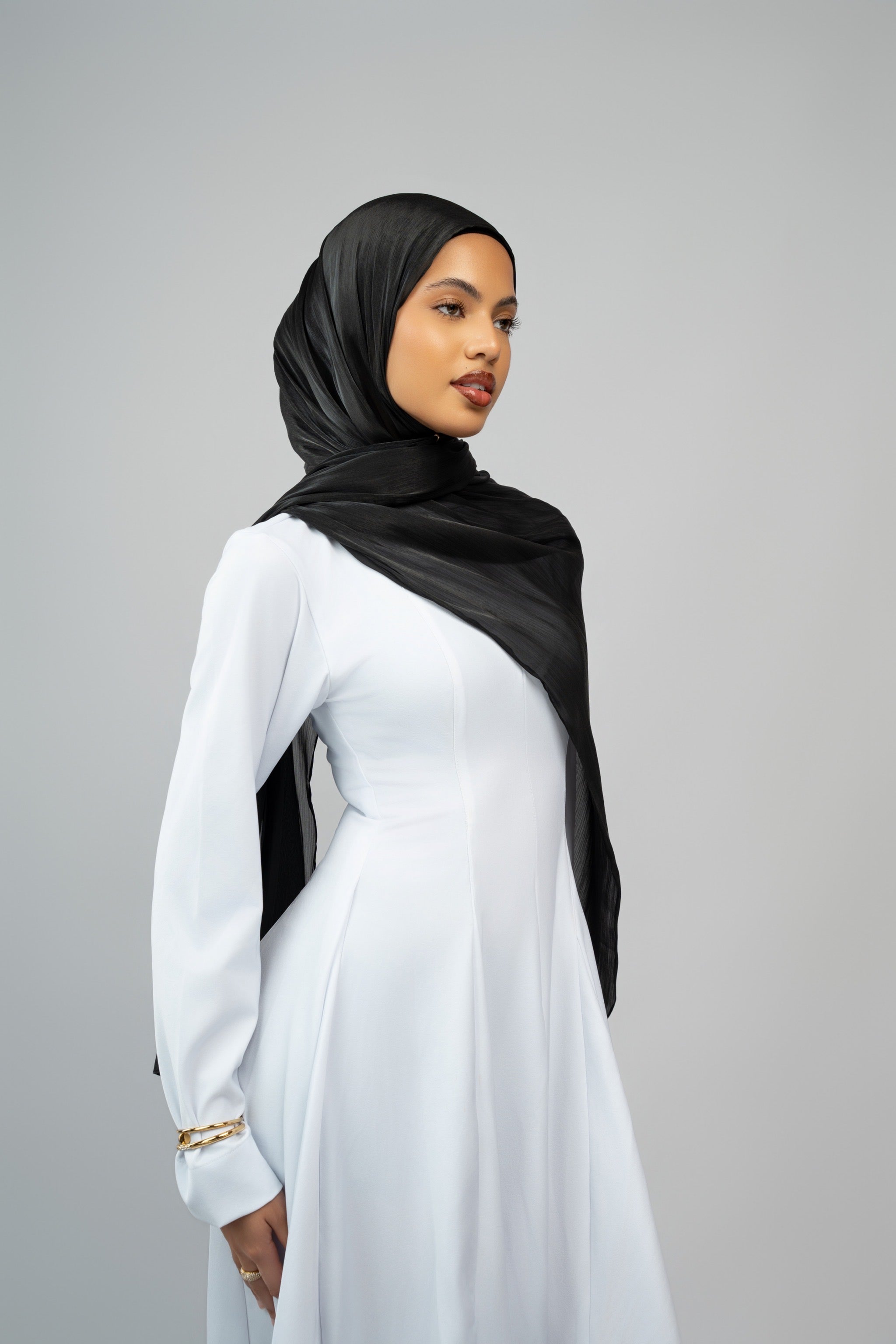 Hijab organza Noir