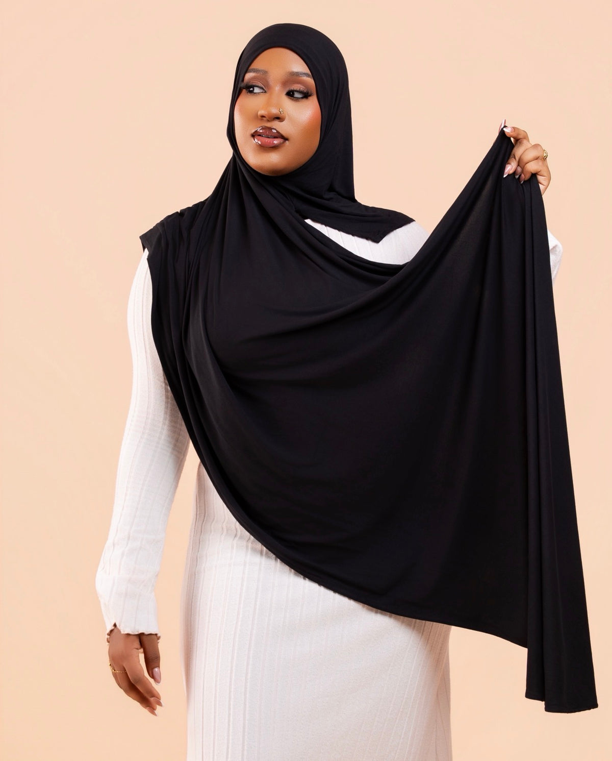 Hijab sans effort Noir