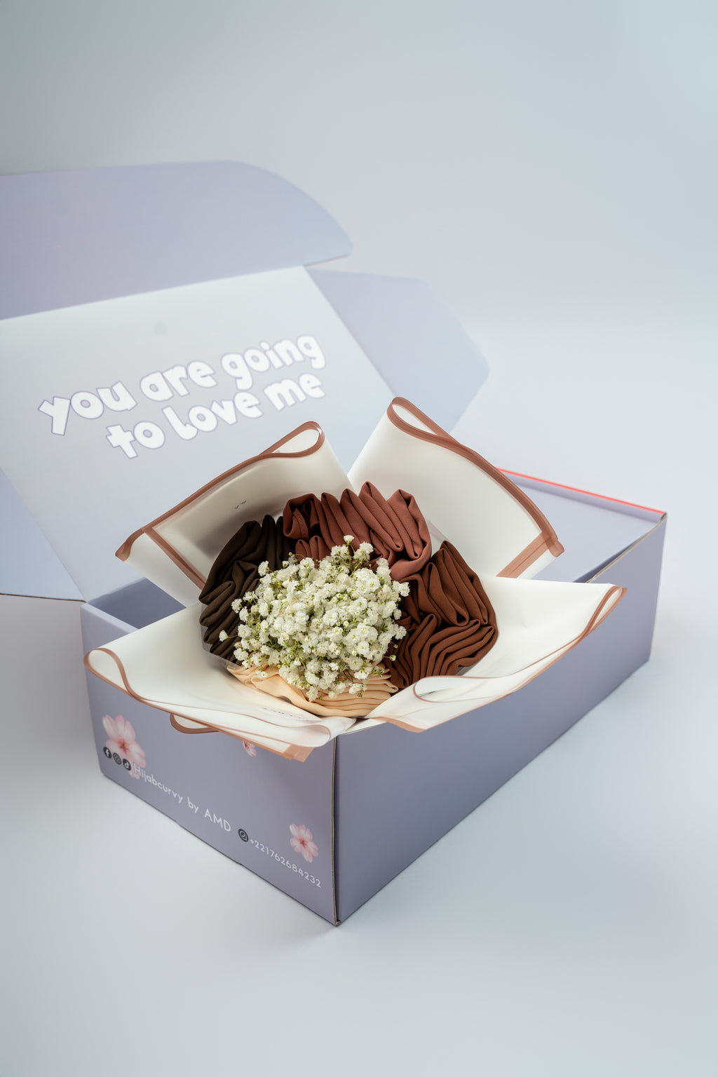 Box bouquet 4 hijabs