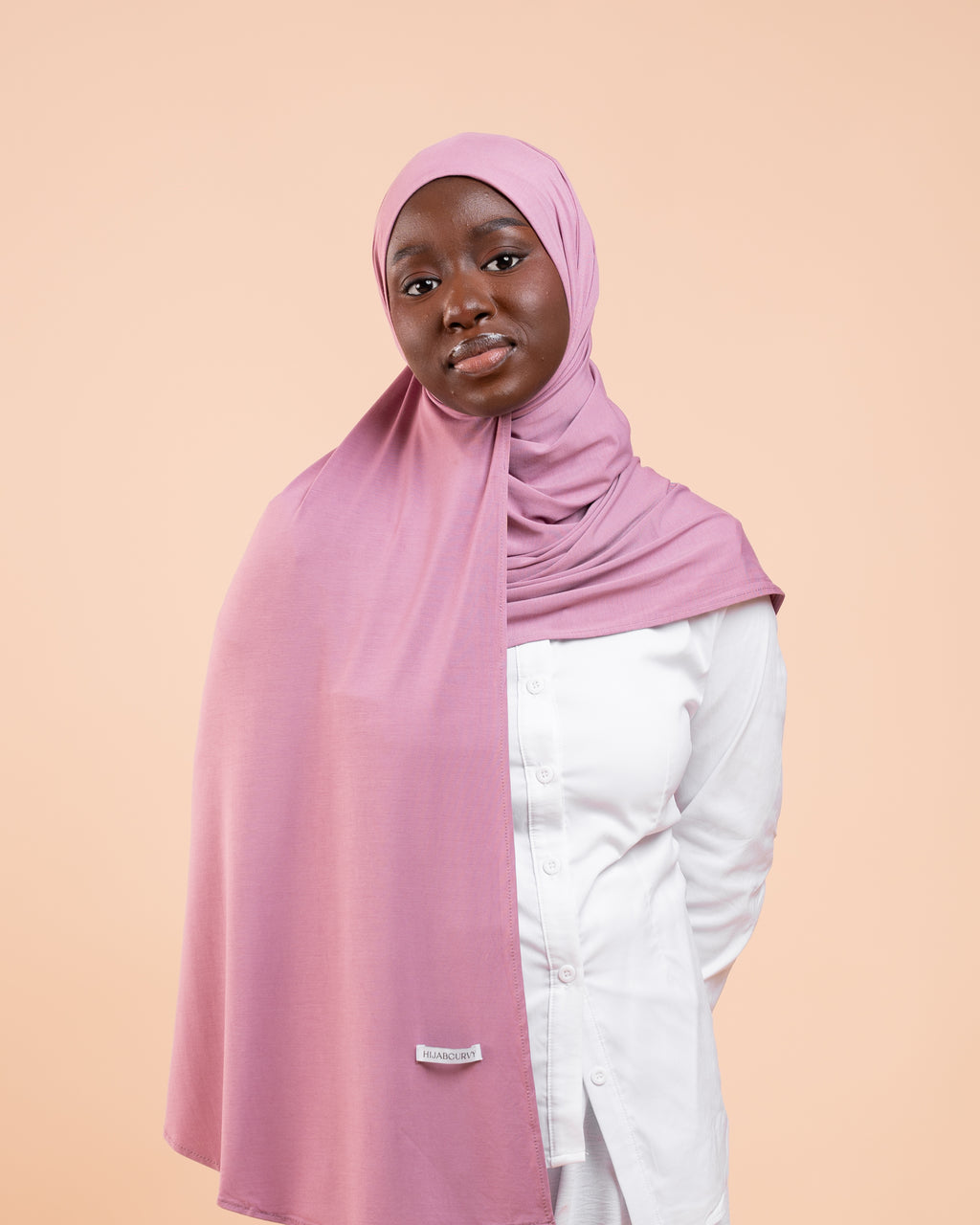Hijab enfant Nude mauve