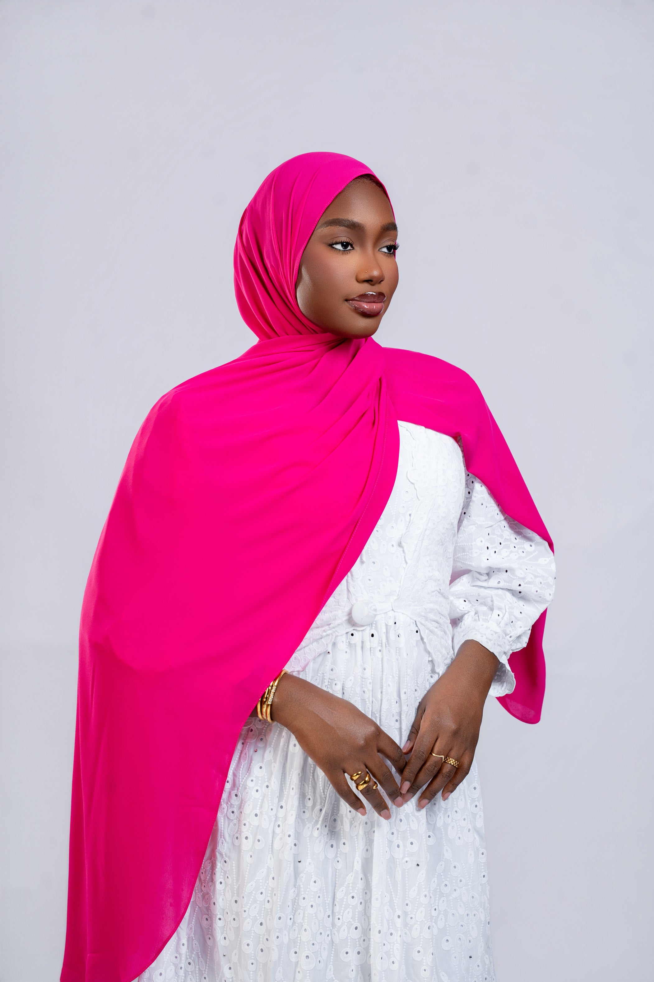 Mousseline premium Fushia