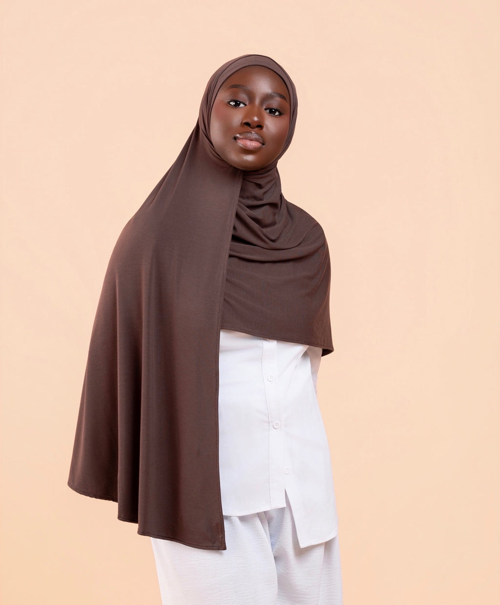 Duo Hijab Sans Effort Espresso Adulte & Enfant
