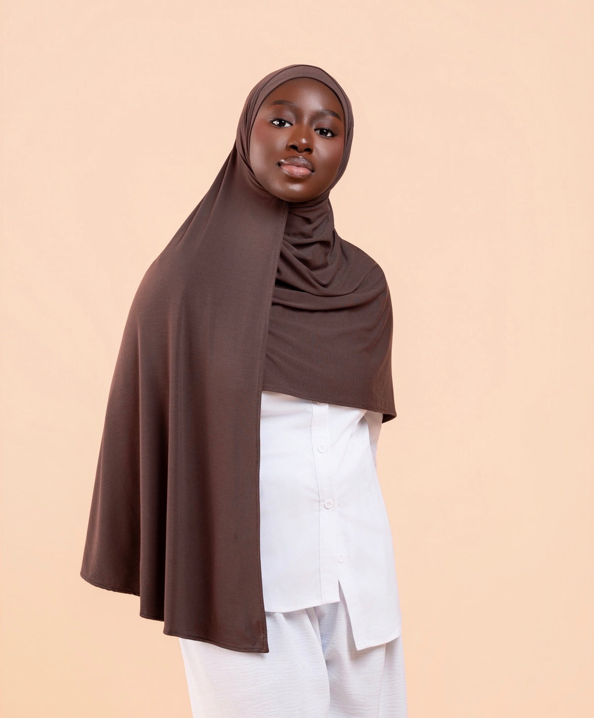 Duo Hijab Sans Effort Espresso Adulte & Enfant