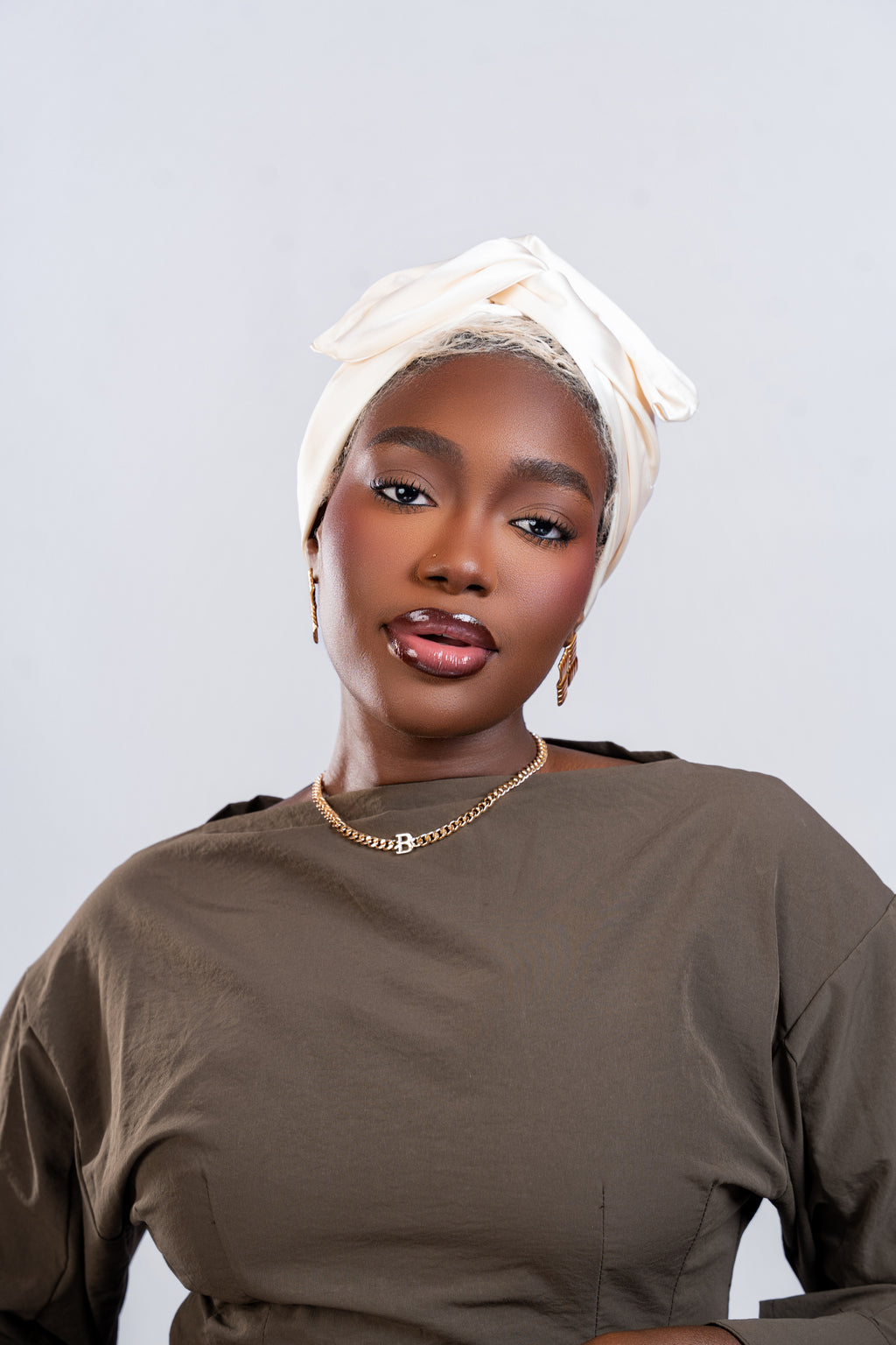 Turbans à enfiler Beige