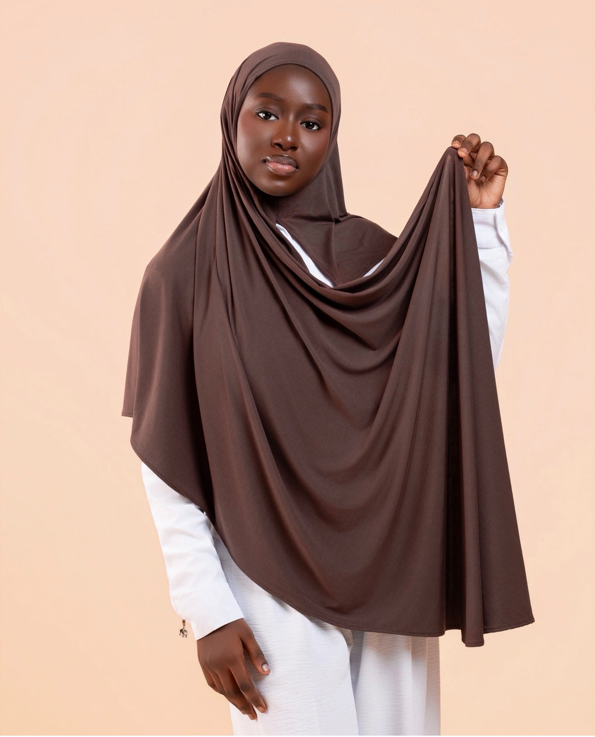 Duo Hijab Sans Effort Espresso Adulte & Enfant