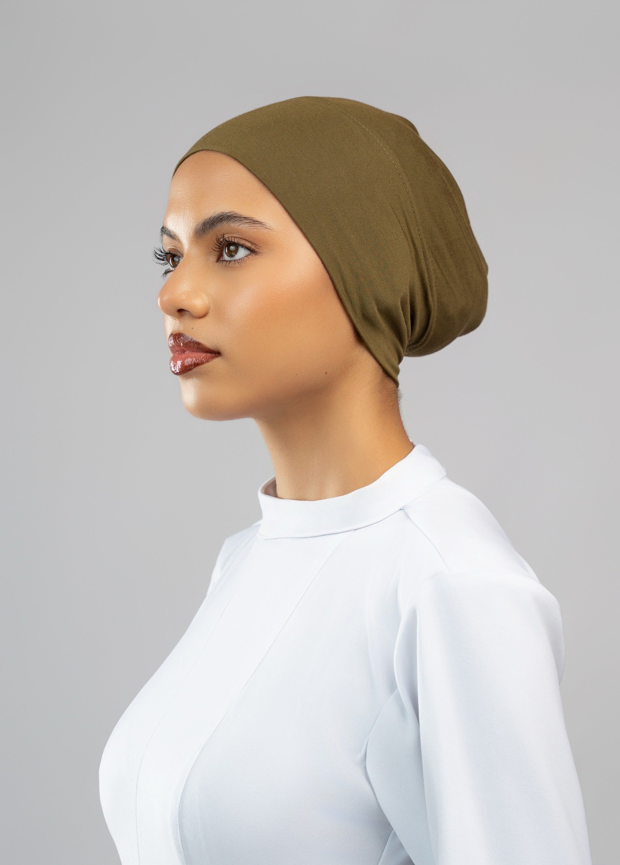 Bonnet tube Olive foncé