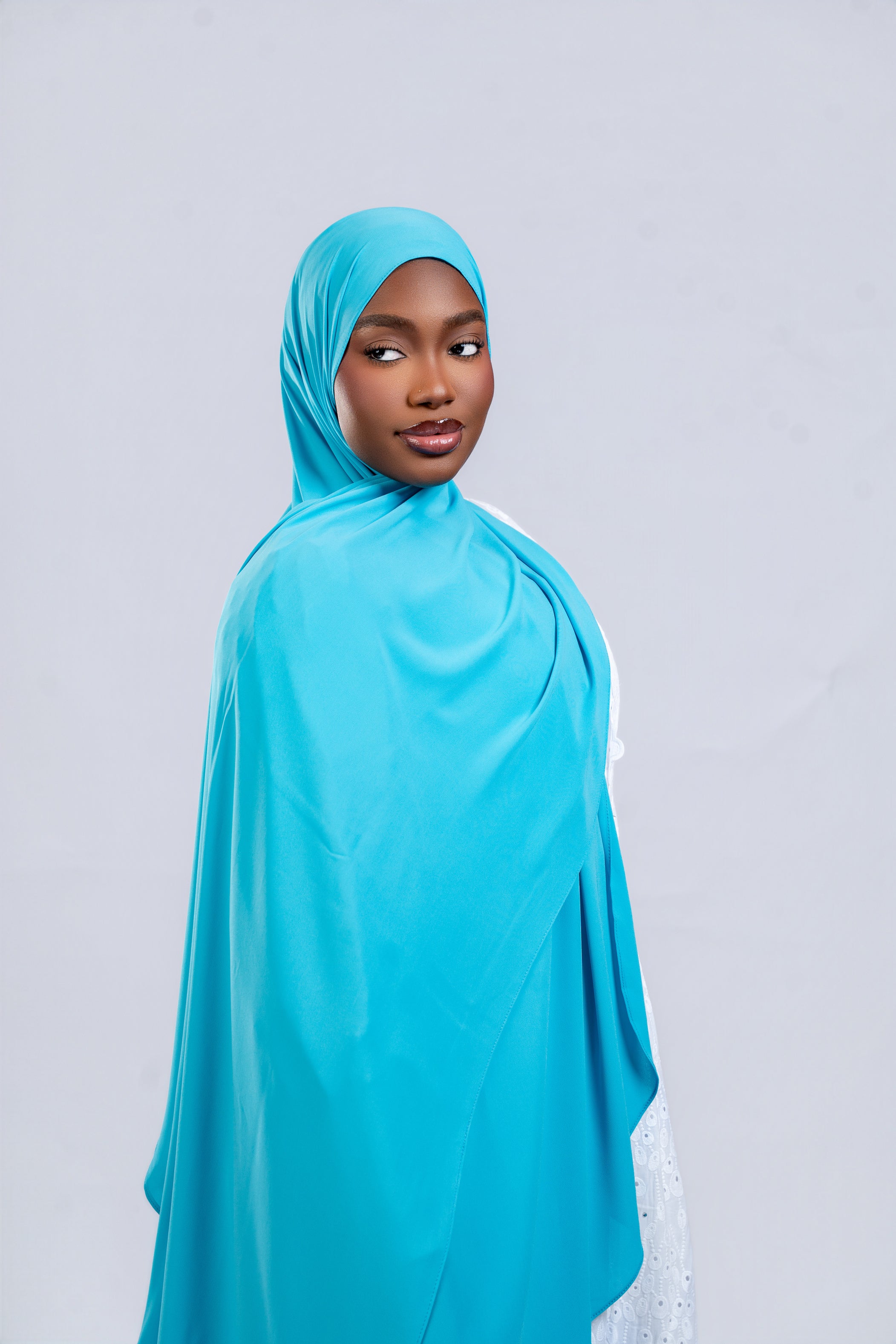 Mousseline premium Turquoise clair