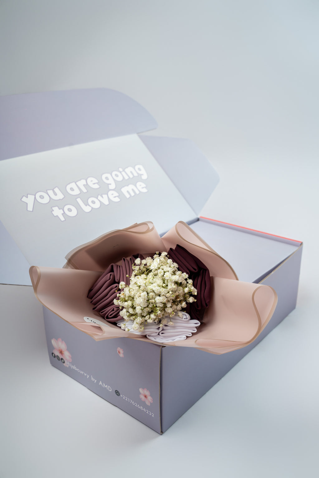 Box bouquet 3 hijabs
