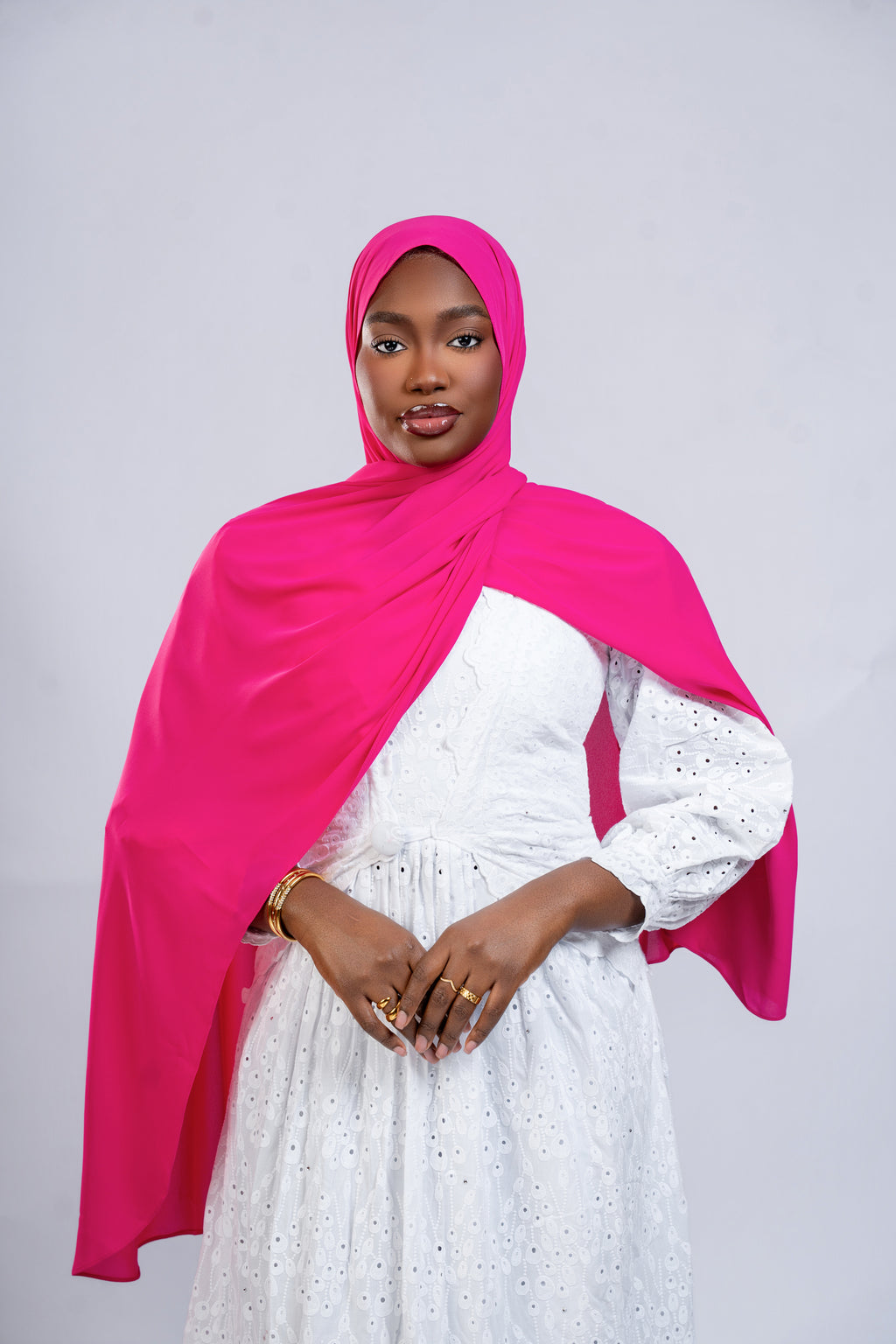 Mousseline premium Fushia