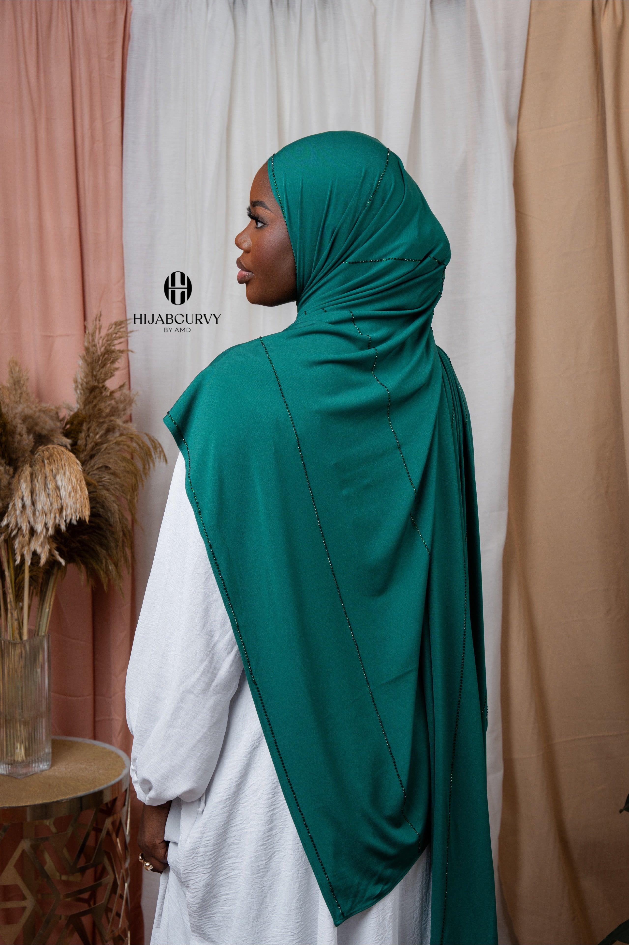 Jersey Strass émeraude