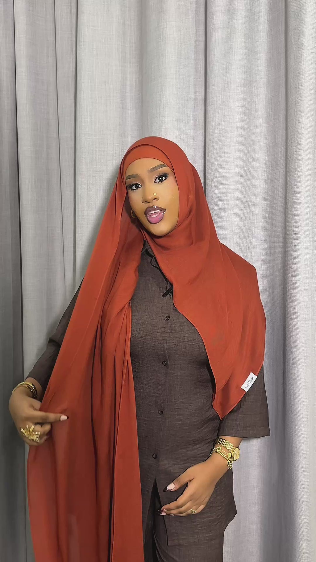 Hijab Modal + Bonnet Noir